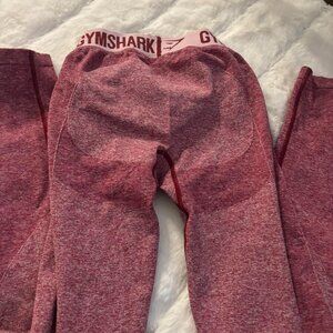 Gymshark Women's Pink and Red Leggings